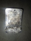 Vintage Sterling Silver Navajo Turquoise Kee Brown Belt Buckle