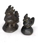 Antique Burmese Weizza Mercury Bronze Hintha Bird Opium Weight Lot Of 2