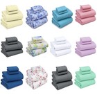 1800 Series 4 Piece Microfiber Bed Sheet Set Ultra Soft Hotel Deep Pocket Sheet