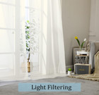 2pcs  Sheer Voile Window Elegance Curtains Drape Treatment Each 42  W X 84  L
