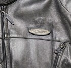 Harley Davidson Fxrg Men   s Black Leather Motorcycle Riding Jacket Xl Liner 