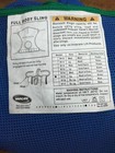 Invacare R115 Large Full Body Sling W  Commode For Patient Lift Blue Mesh Manual