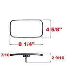 One Pair Ball Swivel Center Pin  Rearview Side Convex Mirrors Forklift Er006c X2