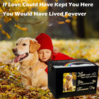 Pet Urn For Ashes  Solid Wood Memorial Urn For Dogs   Cats  Rainbow Bridge Keeps