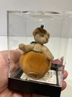 Little Gem Teddy Bear  pumpkin  Hand Crafted By Linda Mullins 382 2000 A