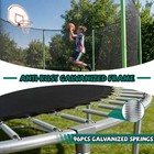 15ft Heavy Duty Outdoor Trampoline Kids Backyard Large Recreational Enclosure