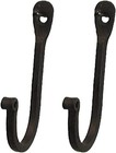 Ctw 720002 Early American Single Prong Wrought Iron Hooks  Set Of 2     Rustic    