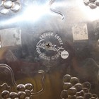 Arthur Court Clusters Of Grapes Aluminum Round Platter Tray W Handle 1995 12in