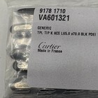 Cartier Black   Silver Inlay Temple Tips Oem Replacements 1x Set New  