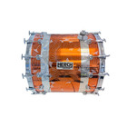 Herch 24x24  Bass Drum Tambora Silver With Orange