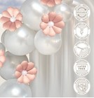 Minnidip Balloon Garland Flowers In Blush Matte 5 Pack Sealed New
