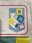 Hamco Baby Boy Birth Announcement Garden Flag Banner Vtg Bear Yard Decor  new 