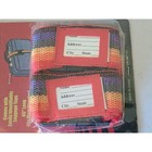 Rainbow Nylon Luggage Suitcase Bag Straps Belt 2 Pk 2  X 65  W  Name Tag Holders