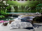 3d Forest Waterfall Wallpaper Wall Mural Removable Self-adhesive Sticker4832