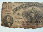 1862 Richmond Virginia Treasury Note One Dollar Civil War Currency Obsolete