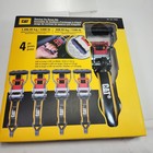 Cat Ratchet Tie Down Straps Set 4 Pc Heavy Duty Quick Release 16  X 1-1 2 