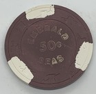 Ss Emerald Seas  0 50 Casino Chip Wet Cruise - H c