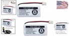 2 4v Ni-mh Battery Rechargeable For Vtech At t Cordless Phone 2 Pack
