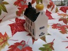 Klm By Bols Blue Delft House  7 2007 Amsterdam Ceramic Collectible Mini Bottle 1