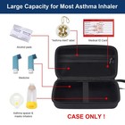 Mgznmty Travel Carrying Case Compatible With Asthma Inhaler Small  Black 