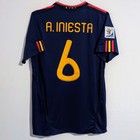 Spain Iniesta 2010 World Cup Final Retro Jersey Men s L