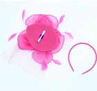 Saferin Fascinator Women Hair Clip Hat Bowler Feather Flower Wedding Party Tea
