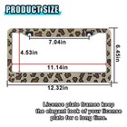 2pcs Bling License Plate Frames  Leopard License Plate Tag Cover  Sparkly Rhi   