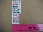 1 24 Slotcar 1 24 Scale Small Sinclair And Small Gulf Slot Car Decals Look Ruler