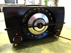 Vintage 1950 s Zenith J615 Art Deco Style Bakelite Tabletop Am Tube Radio Works
