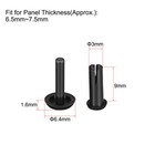 Push Clips Rivets 3mm X 9mm Pcb Circuit Panel Nylon Fasteners Black 50 Pcs