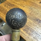 Rare Civil War Gettysburg Battlefield Shell Engraved Edward Woodward Drum Stick
