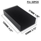 Aluminum Large Heatsink 4 72  x2 72  x1 06   Inch  120x69x27mm Heat Sink Cool   