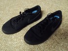 Nike Check Solarsoft Low Top Sneakers  Skate Shoes Triple Black  Mens Size 7