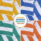 4-pack Oversized Cotton Cabana Stripe Beach Towels 30x60 Pool Bath Set
