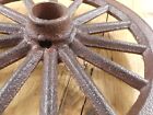 1 Small Cast Iron Wagon Wheel 6 3 4  Wide Table Cart Wheels   wheel  
