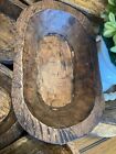 Handmade Carved Wooden Dough Bowl