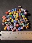 100 Gram Lot - Chevron Glass Beads -hudson Bay Trade Style Beads  b763 