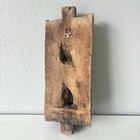 Antique Hindu Carved Wood Relief 14 5    Tall