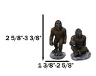 Set Of 4 Forest Mythical Creature Sasquatch Big Foot Cryptid Apes Figurines