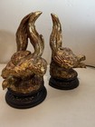 Vintage Pheasant Bookends  Heavy Cast Composite 7 25    X 3   