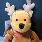 Disney Store Reindeer Pooh Mini Bean Bag Plush 1999 Exclusive Winnie The Pooh