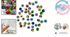 Intricate 6mm Dragon Eye Glass Cabochons - 100 Pieces For Art And Jewelry
