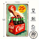 Coca-cola Coke Soda Pop Cola   Rustic Metal Sign Retro Garage Man Cave