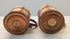 Vintage Gregorian 100  Copper Moscow Mule Mugs Set Of 2 Handmade Made In Usa