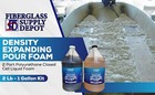 Liquid 2lb Density Expanding 2 Part Closed Cell Polyurethane Pour Foam 1 Gal kit