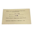 1955 Hawaii Special Delivery Cover Hawaiian Pineapple Co Employment Card