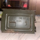 Ww2 Early Production Usgi 30 Cal M1a1 United Ammo Box Can W Gun Mount Latch