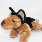 Russ Berrie Laydown Classics German Shepherd Malinois Plush Stuffed Dog 16  Vint