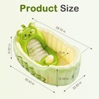 Inflatable Baby Bathtub With Seat Cushion   Air Pump  Newborn To Toddler Bath   