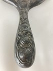 Antique Art Nouveau Sp Beveled Hand Mirror  American Silverplate  Water Lily